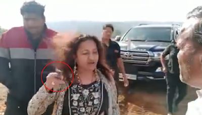 IAS Officer Puja Khedkar's Mother Filmed Brandishing Firearm At Farmers In Old Video