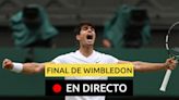 Carlos Alcaraz - Novak Djokovic: final de Wimbledon 2024, en directo