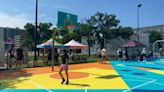 Winnipeg Sea Bears, Buckets and Borders revamp downtown basketball court - Winnipeg | Globalnews.ca