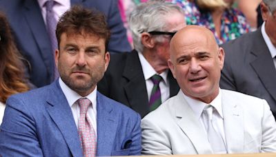 Andre Agassi makes rare appearance at Wimbledon after posting romantic tribute to Steffi Graf