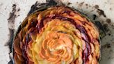 Cheesy Root Vegetable Gratin recipe from Big Green Egg