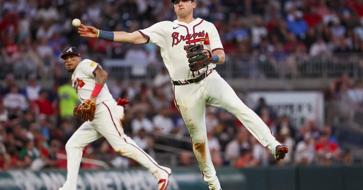 Austin Riley removed from Sunday’s game with left side tightness