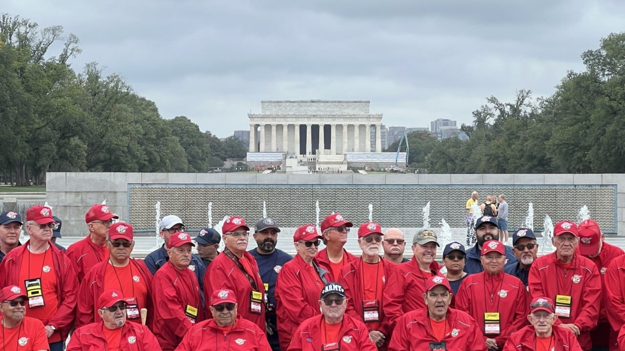 Veterans of Central Valley Honor Flight visit the United States Capitol