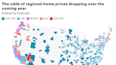 Housing markets labeled ‘high’ risk of a home price drop just spiked 73%—find your local market using this interactive map