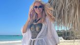 Tess Daly shows off sky-high legs in spellbinding swimsuit from lavish summer getaway