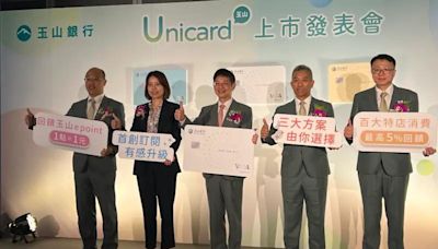 對戰CUBE、玫瑰卡 玉山Unicard最高5%回饋