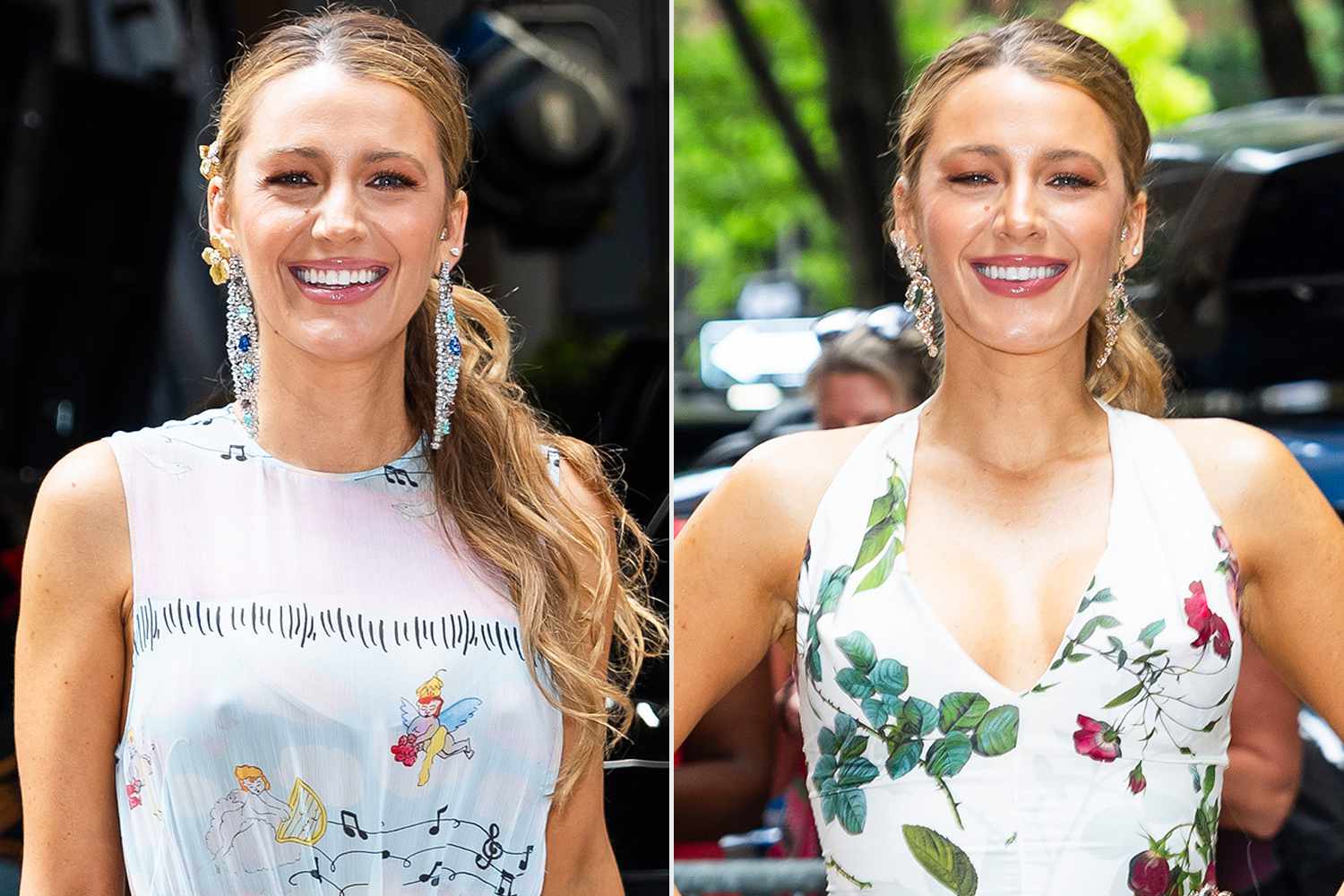 Blake Lively Gives a Masterclass in Theme Dressing with Two Flower-Inspired Looks in One Day