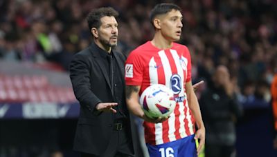 Simeone respaldó a Nahuel Molina en Atlético Madrid