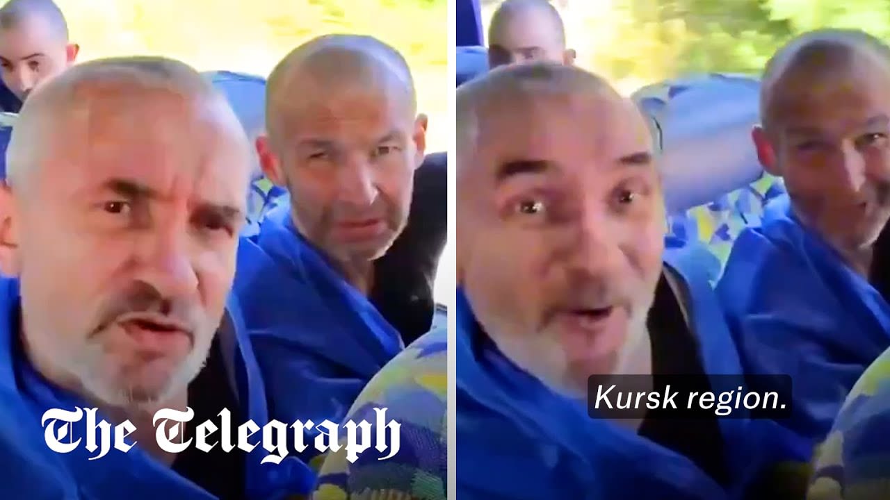 Watch: Released Ukrainian soldiers’ joy as they are told about Kursk invasion for first time