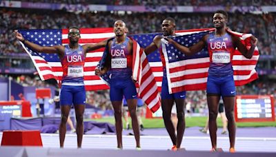 Watch: U.S. men win 4x400 relay for third consecutive Olympics