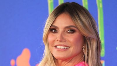 Heidi Klum's Microscopic Neon Bikini Showed Off So Much Underboob