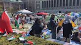 Columbia University students demonstrate against conflict in Gaza