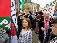 Activist Greta Thunberg was among thousands protesting Israeli participation in the Eurovision song contest