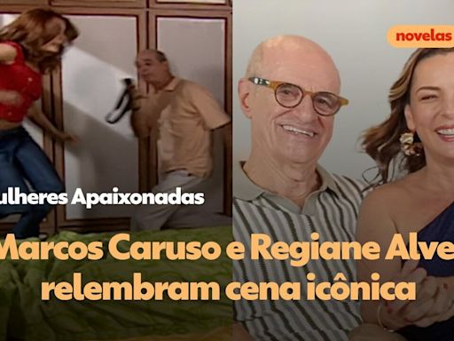 Marcos Caruso e Regiane Alves choram ao assistir cena histórica de Mulheres Apaixonadas e revelam segredo