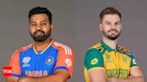 T20 World Cup final, India vs South Africa: Battle of the unbeaten titans | Cricket News - Times of India