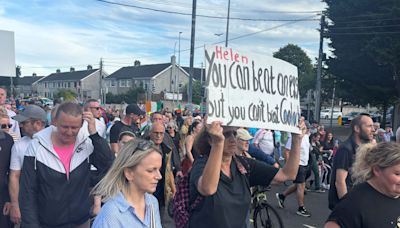 Fire breaks out after protest at Dublin factory earmarked for asylum seekers