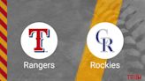 How to Pick the Rangers vs. Rockies Game with Odds, Betting Line and Stats – May 10