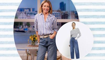 Cat Deeley makes a case for the tricky barrel leg jean trend - I'm stealing her style with these high street versions