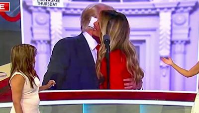 'He didn't kiss her on the lips': Fox News host defends Trump's 'air kiss' to Melania