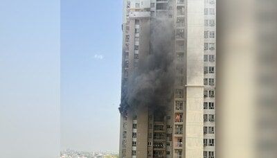 WATCH: Split AC explodes in Noida apartment causing fire, no injuries