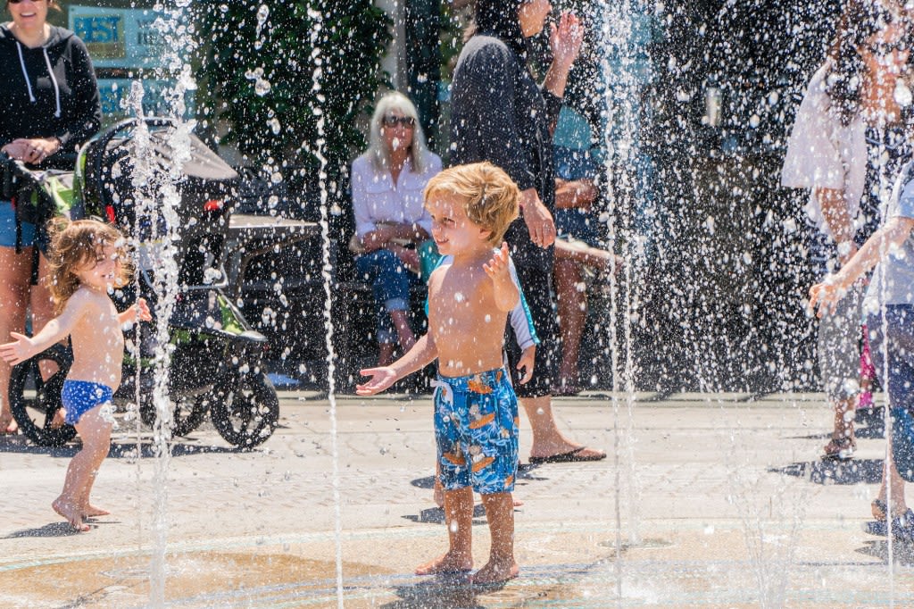 Splash zone: Pop jet fountain reopens at Del Mar Highlands Town Center