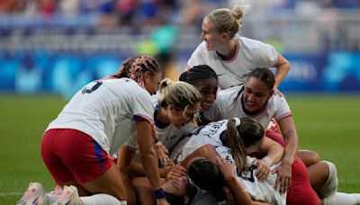 US women's soccer team advances to Olympic gold medal match after goal in extra time