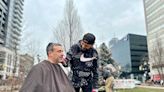 Barber gives free haircuts at downtown Hamilton park to those in need. He's paid 'in conversations'