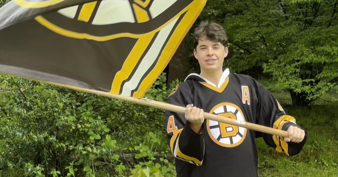 Game Day is 'flag' day for this Bruins superfan