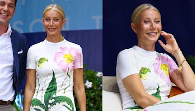 Gwyneth Paltrow Blooms in Floral Oscar de la Renta Maxidress at Cannes Lions 2024 Festival