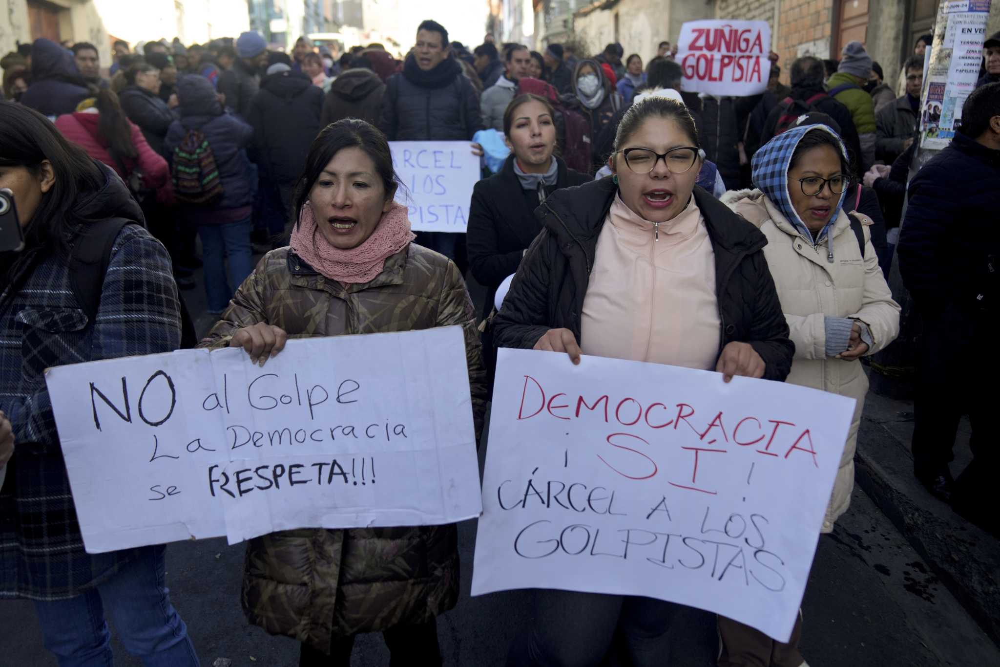 After failed coup attempt, many Bolivians rally behind president, though some are wary