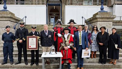 Royal Navy returns Freedom of the Town in Cornwall