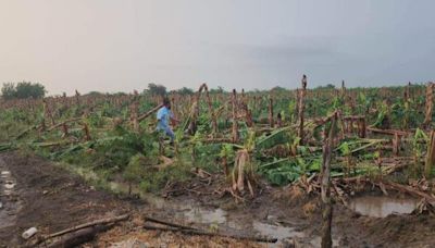 Ventarrón causa daños en comunidades de la Línea Noroeste