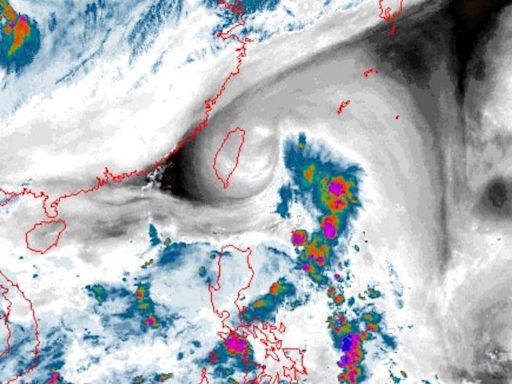 幽靈「冷心低壓」即將通過台灣 水氣雲圖曝千里大漩渦本體