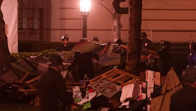 USC closes campus, police tear down pro-Palestinian encampment: Live updates