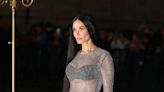 Demi Moore Gives the transparent Trend a Dazzling Twist in a Sequin-Covered Gown