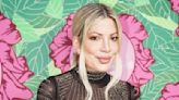 Tori Spelling Rocks Sheer Dress to Celebrate 'Incredible Evening' With Family