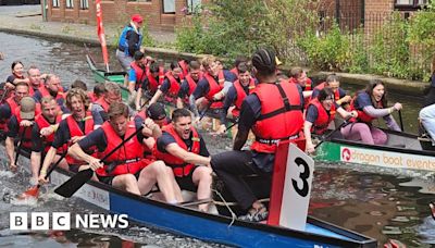 Charity boat race makes a splash in Birmingham city centre