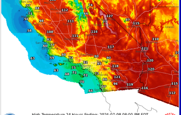 Map shows California cities break heat records amid soaring temperatures