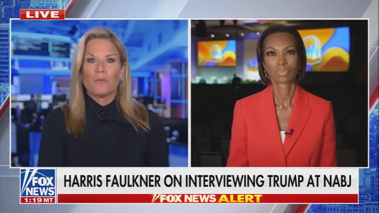Harris Faulkner does damage control for Trump after his disastrous NABJ panel she co-moderated