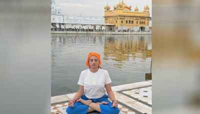 Punjab: Fashion Designer Performs Yoga At Golden Temple; Booked