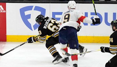 Bruins captain Marchand out for Game 4 against Panthers, coach says