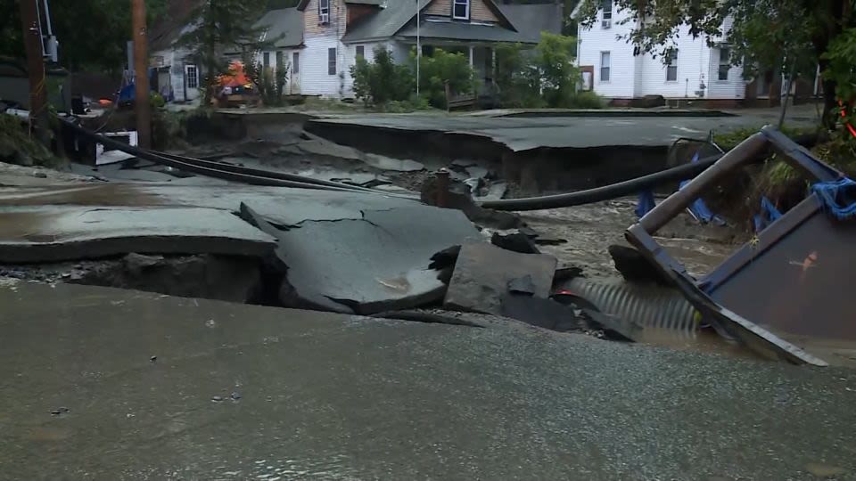 ‘Catastrophic flooding’ forces water rescues in Vermont after 1-in-1,000-year rainfall event