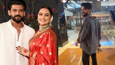 Sonakshi Sinha Says She Married 'The Greenest Flag Ever' As Zaheer Iqbal Carries Her Heels; See Here - News18