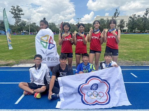 2024國際少年運動會 新北田徑小將合影 (圖)