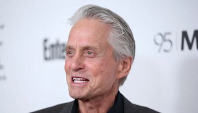 Michael Douglas Walks the Red Carpet With Kids Carys & Dylan & We’re Here for Their Coordinating Monochromatic Looks
