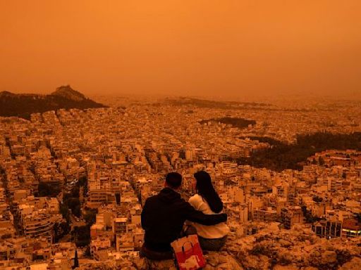 Athens turns orange, Helsinki goes white as Europe’s weather springs a surprise | CNN