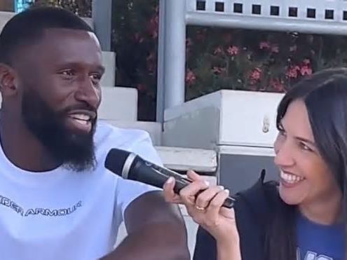 Antonio Rüdiger le confiesa a Irene Junquera las palabras que domina en español: “Diría que es bueno”