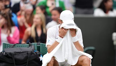 Alex de Minaur withdraws from Novak Djokovic Wimbledon quarterfinal