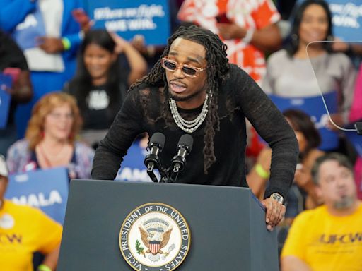 Quavo Backs Kamala Harris’ Commitment to Gun Safety at Atlanta Rally