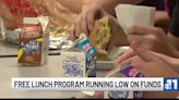 Free school lunch program seeing low funding